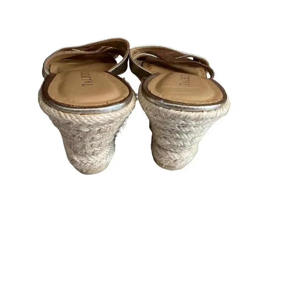 Talbots gold espadrille